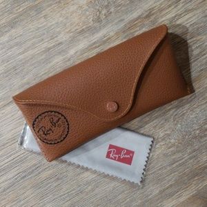 Ray Ban Sunglasses Case w/ Cleaner Cloth